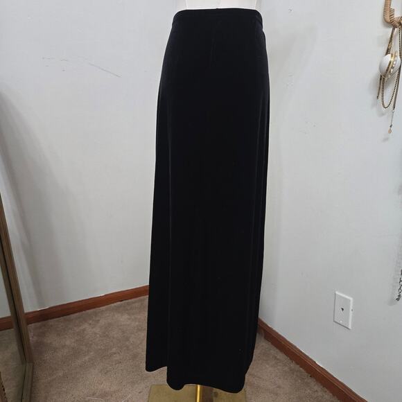 Vintage Studio Women 90s Y2K Dark Fairy Whimsigoth Velvet Floral Sequins Skirt L - Picture 6 of 11